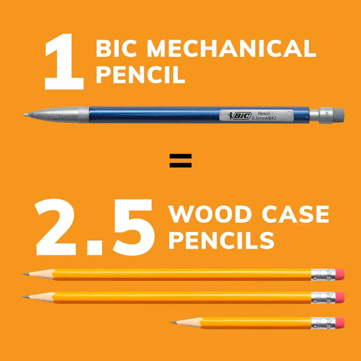BIC Mechanical Pencils #2 XtraSmooth, 0.5mm & 0.7mm, Pack of 80 | Smooth Writing, Fade-Resistant, Acid-Free - view 4