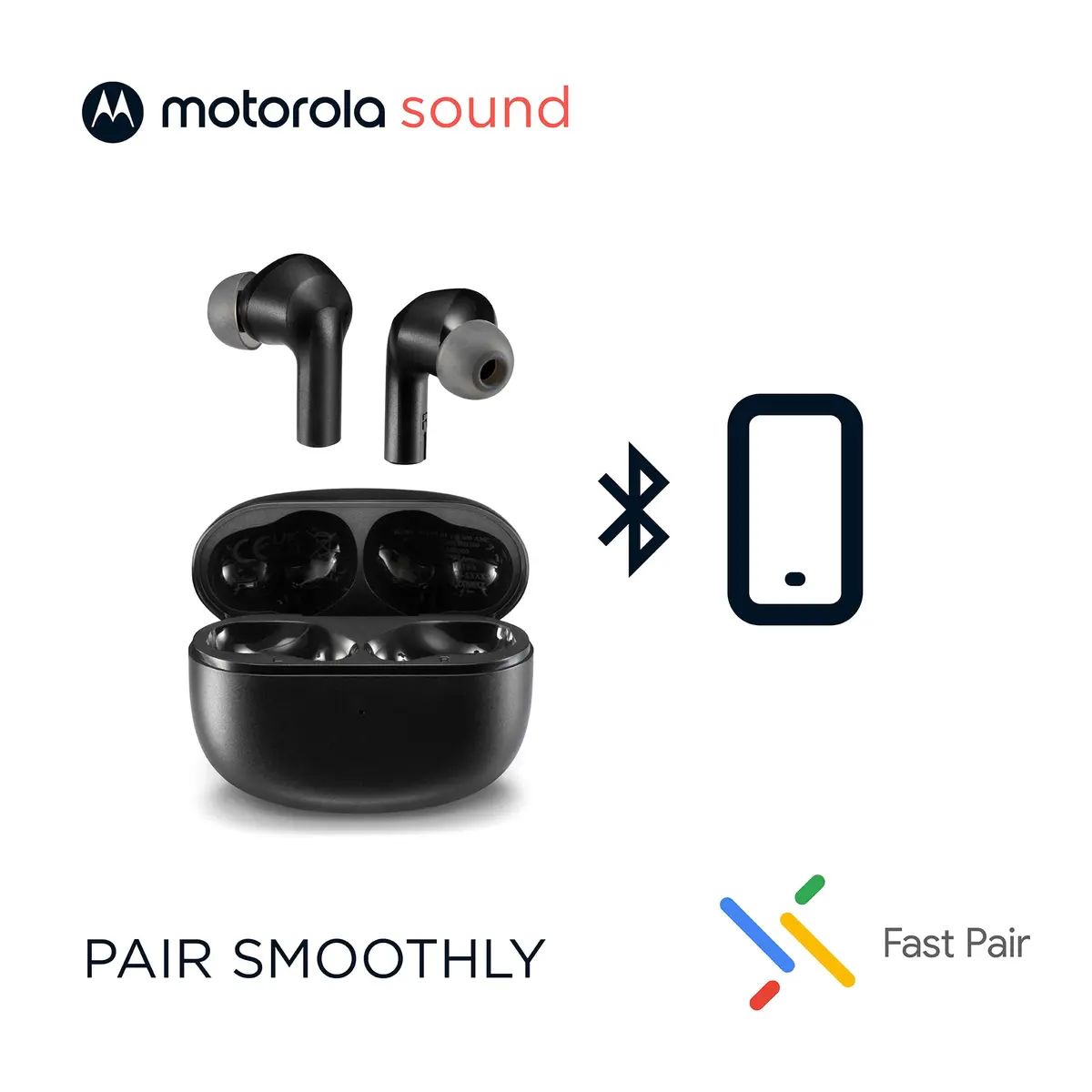 Motorola Sound Moto Buds 500 ANC True Wireless Earbuds | IPX4 Water Resistant, 20H Total Playtime - view 7