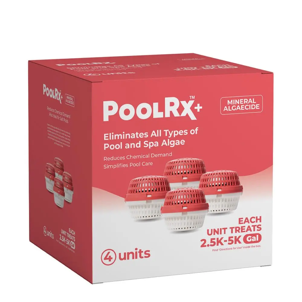 poolrx Pool Spa Water Treatment Algaecide 4-Pack | Up to 6-Month Algae Control for 2.5K-5K Gallons - main product image
