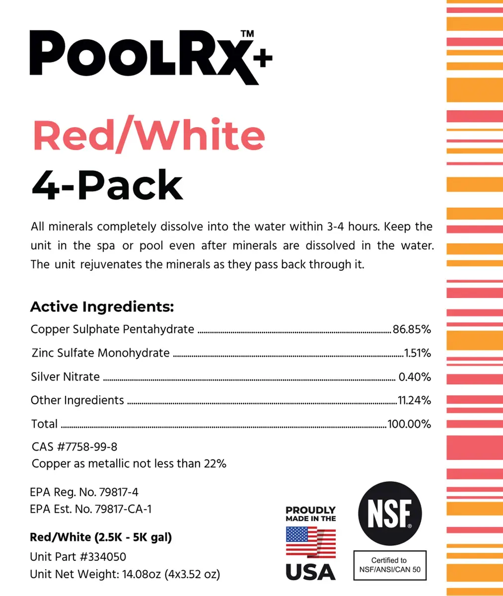 poolrx Pool Spa Water Treatment Algaecide 4-Pack | Up to 6-Month Algae Control for 2.5K-5K Gallons - view 9