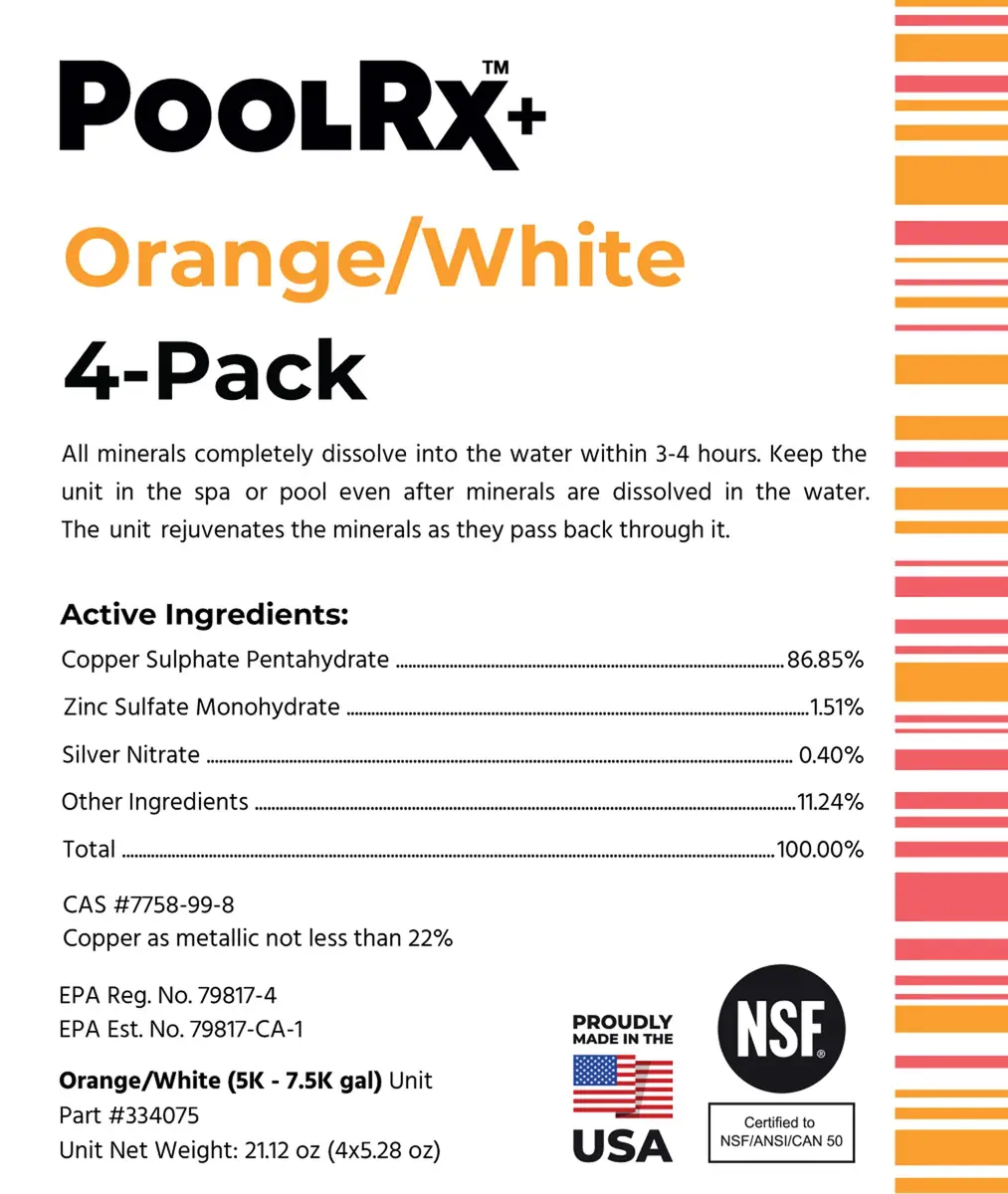 poolrx Pool Spa Water Treatment 4-Unit Pack | Up to 6-Month Algae Control for 5K-7.5K Gallons - view 9