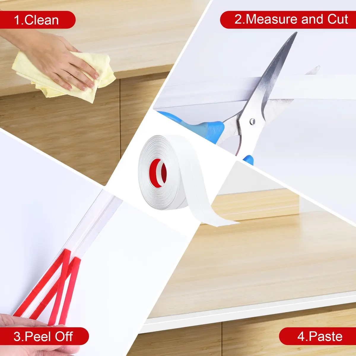 DGSL Wall Corner Protector 0.78 in x 13 ft | Flexible PVC Corner Guard for Walls - view 5