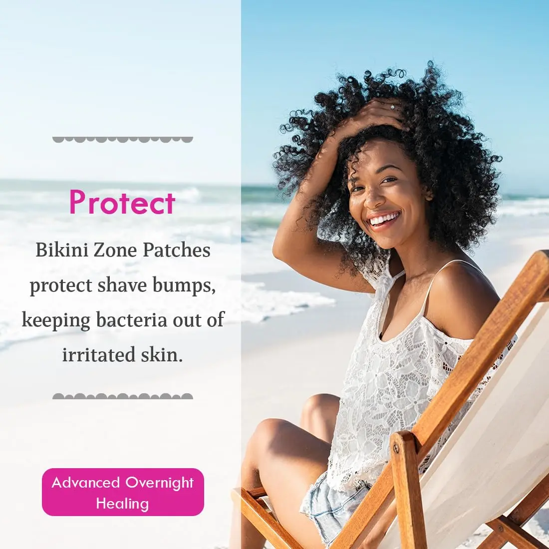 Bikini Zone Hydrocolloid Ingrown Hair Patches, 20 Ct, 3 Pack | Discreet, Targeted Skin Care - view 3