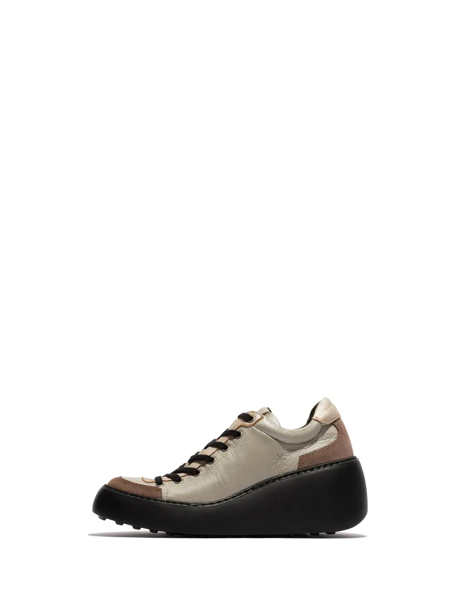 Fly London Dufy671Fly Women's Leather Casual Shoes 8-8.5 US | 2.5 Inch Wedge Heel - main product image