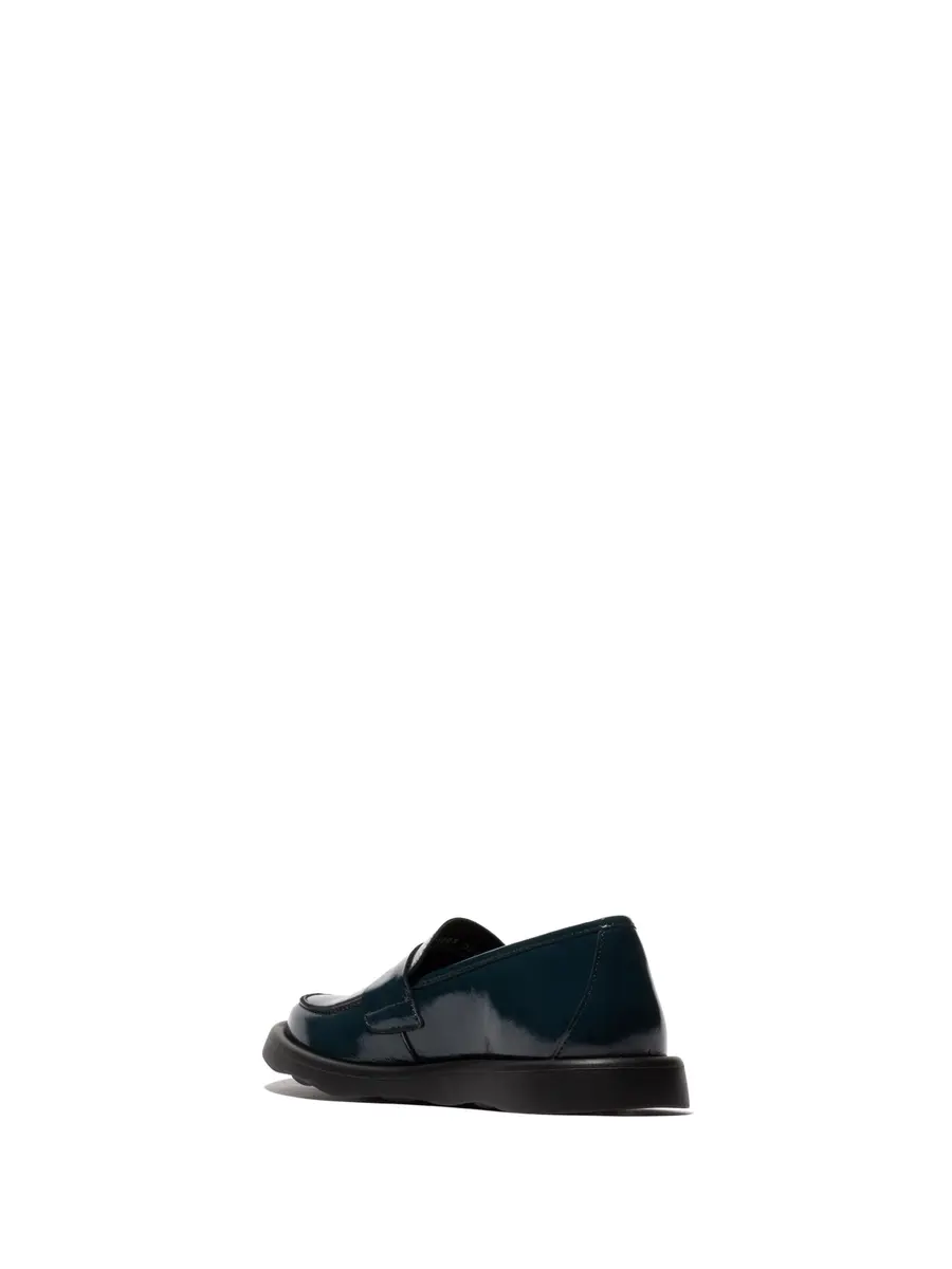 Fly London Shoes, Navy, 6 | Casual Slip-On Leather Loafers for Women - view 3