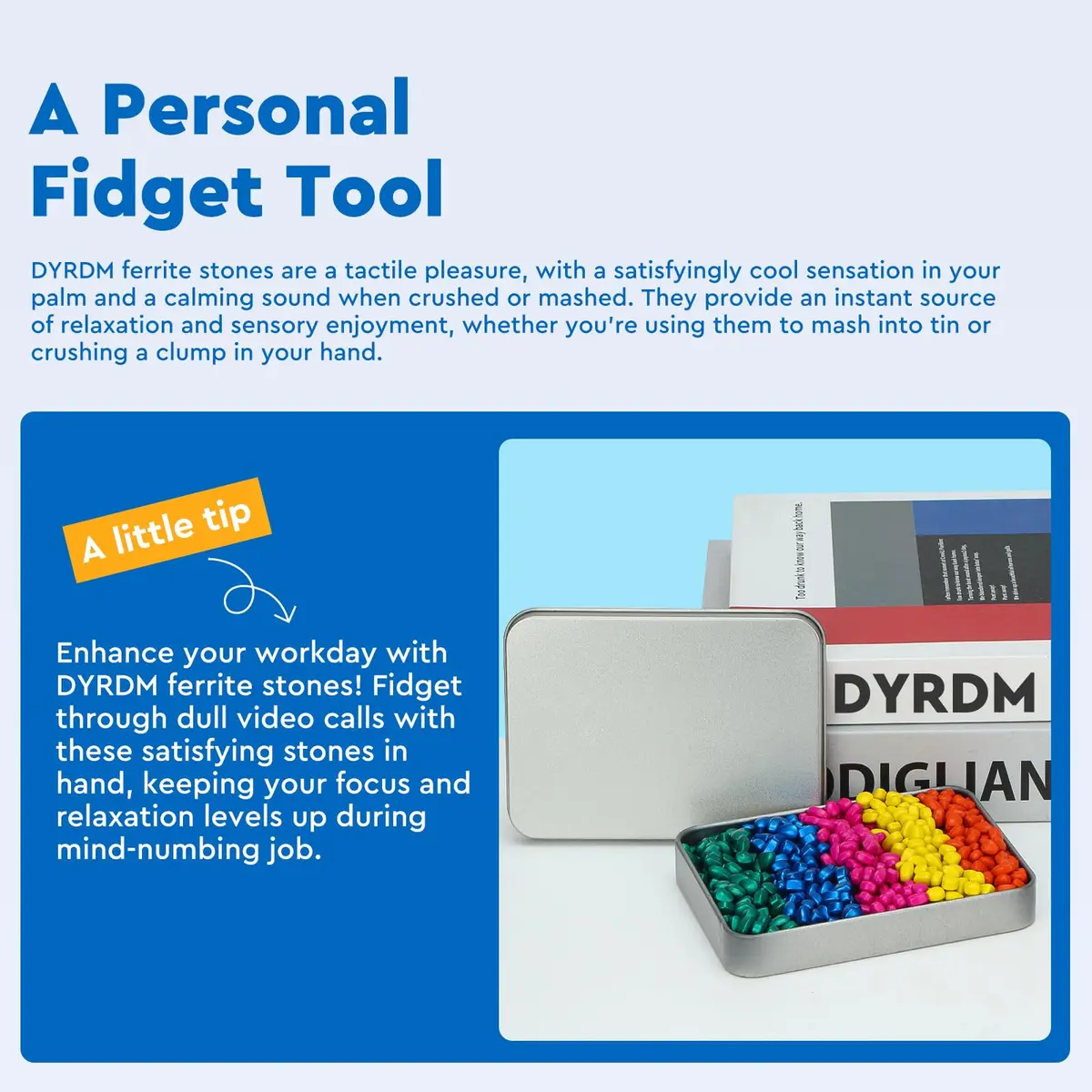 DYRDM Ferrite Putty 300+ Multicolors | Stress Relief Desk Accessory for Adults - view 5