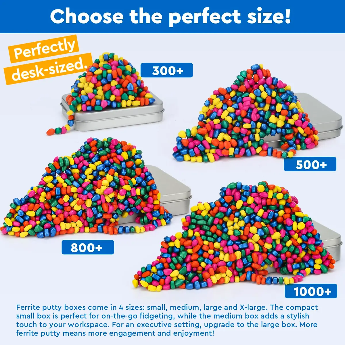 DYRDM Ferrite Putty 300+ Multicolors | Stress Relief Desk Accessory for Adults - view 6