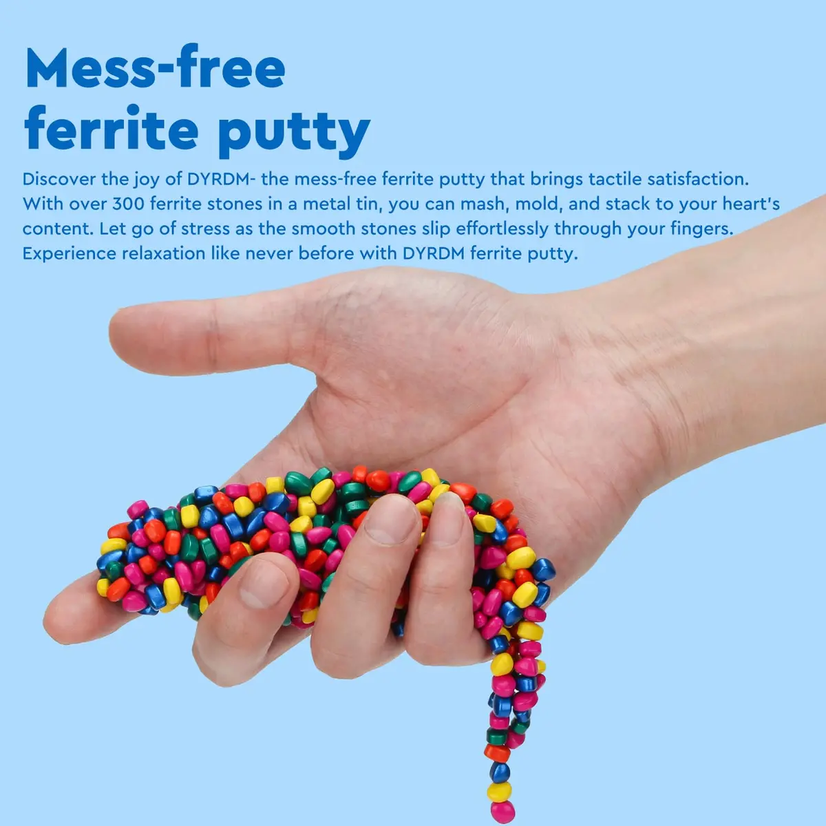 DYRDM Ferrite Putty 300+ Multicolors | Stress Relief Desk Accessory for Adults - view 7