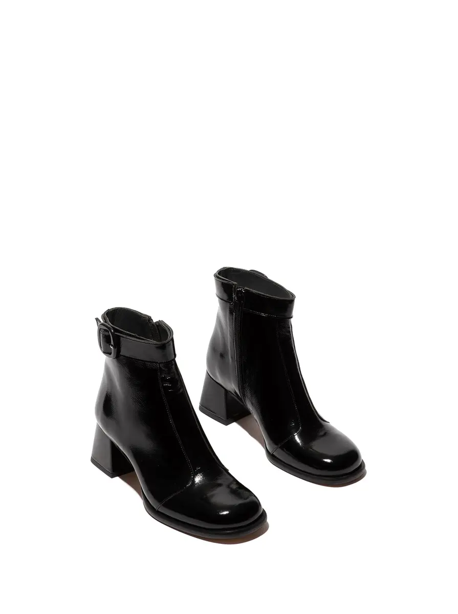FLY London Sirt340Fly Ankle Bootie | Waterproof Patent Leather, 8-8.5 US, Casual Style - view 2