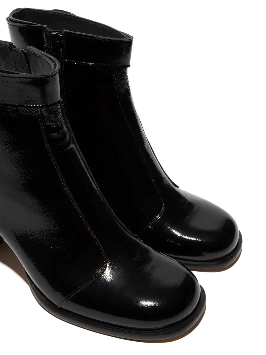 FLY London Sirt340Fly Ankle Bootie | Waterproof Patent Leather, 8-8.5 US, Casual Style - view 4