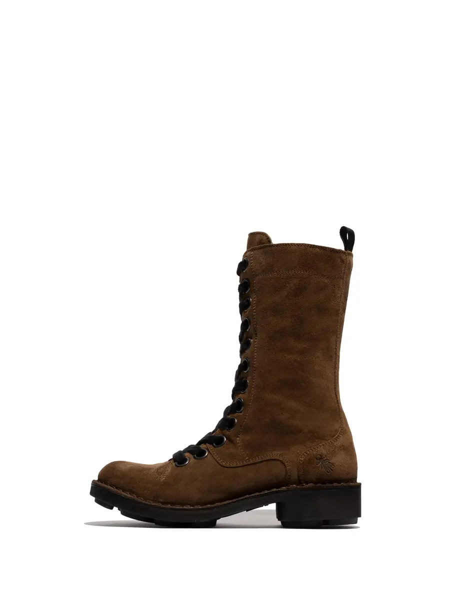 Fly London Nole176fly Fashion Boot, Elephant, US 7/7.5 | Stylish Leather Mid-Calf Boot - main product image