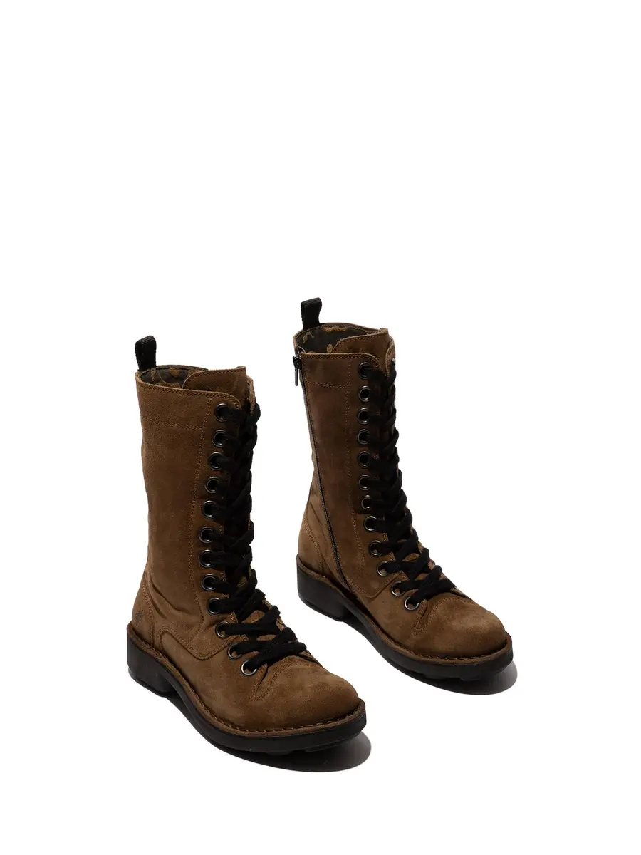 Fly London Nole176fly Fashion Boot, Elephant, US 7/7.5 | Stylish Leather Mid-Calf Boot - view 2