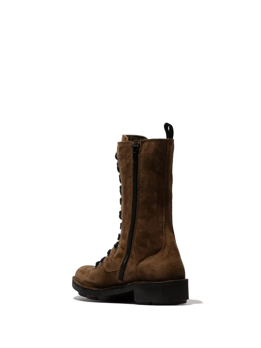 Fly London Nole176fly Fashion Boot, Elephant, US 7/7.5 | Stylish Leather Mid-Calf Boot - view 3
