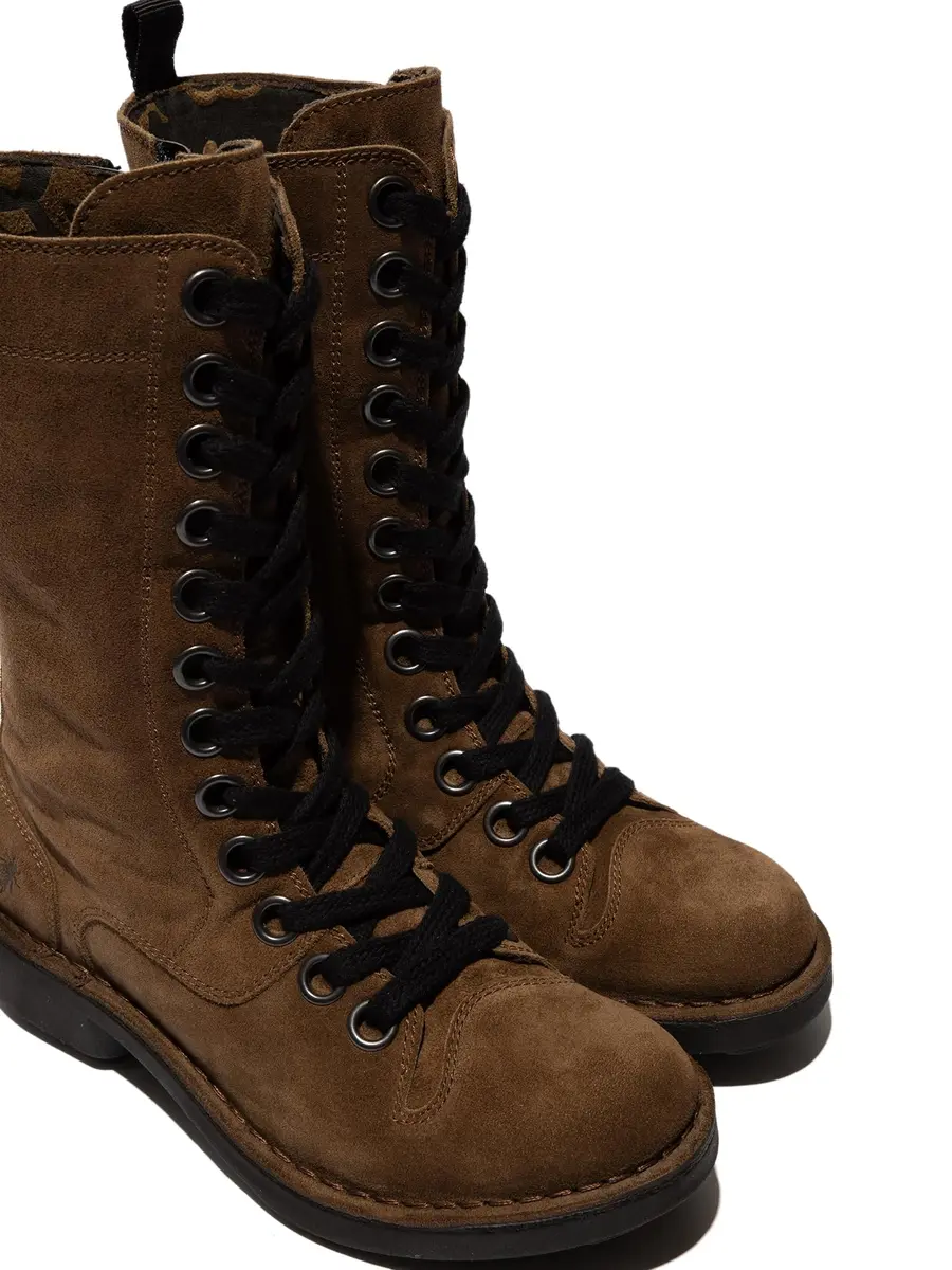 Fly London Nole176fly Fashion Boot, Elephant, US 7/7.5 | Stylish Leather Mid-Calf Boot - view 4