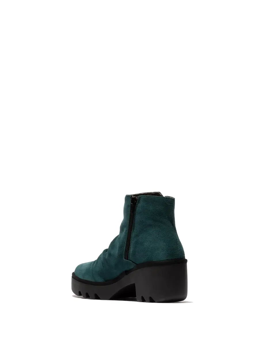Fly London Tulp592fly Shoes Ankle-High Loafers & Slip-Ons | Casual Comfort with Rich Leather (Petrol, US 6/6.5) - view 3