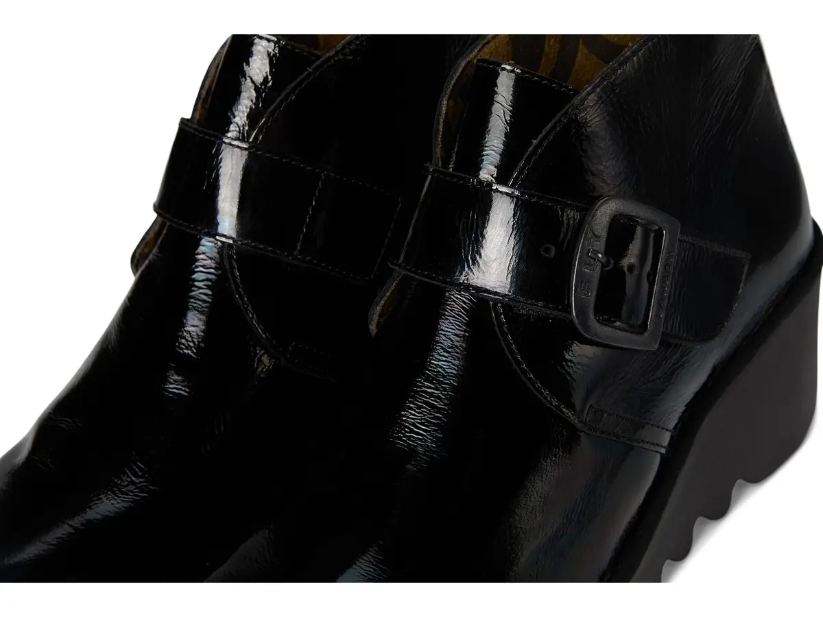 Fly London Birt397Fly Women's Boots 7.5-8 | Patent Leather, Wedge Heel, Waterproof - view 2
