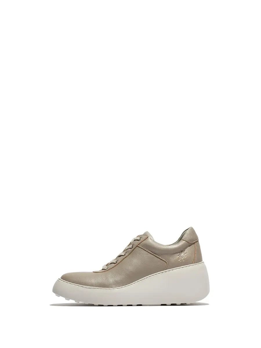 Fly London Dipo638Fly Women's Silver 8-8.5 Casual Shoes | 2.5 Inch Wedge Heel Comfort - main product image