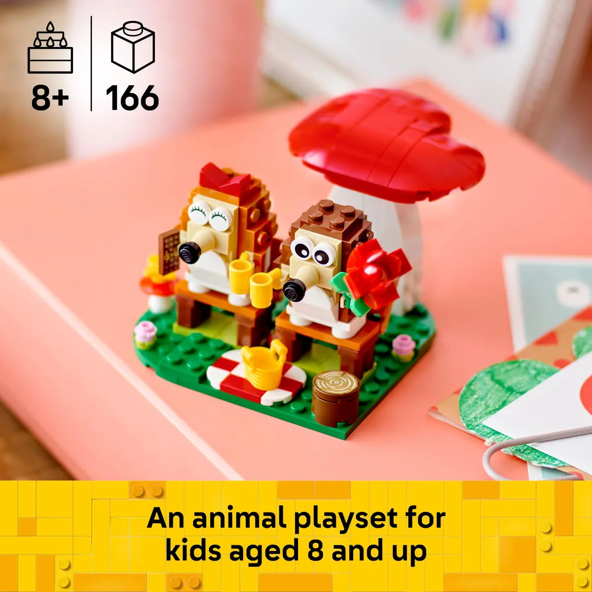 LEGO Bundle of Roses & Hedgehog Picnic Set | Creative Building Gift for Kids & Adults - view 4