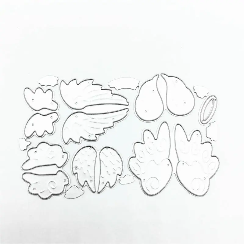 DIY Scrapbooking Artist Angel Wings Metal Cutting Dies Set | 10.3cm x 6.5cm (4.06" x 2.56") - view 6