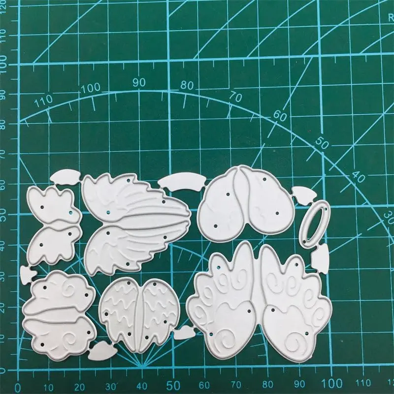 DIY Scrapbooking Artist Angel Wings Metal Cutting Dies Set | 10.3cm x 6.5cm (4.06" x 2.56") - view 2