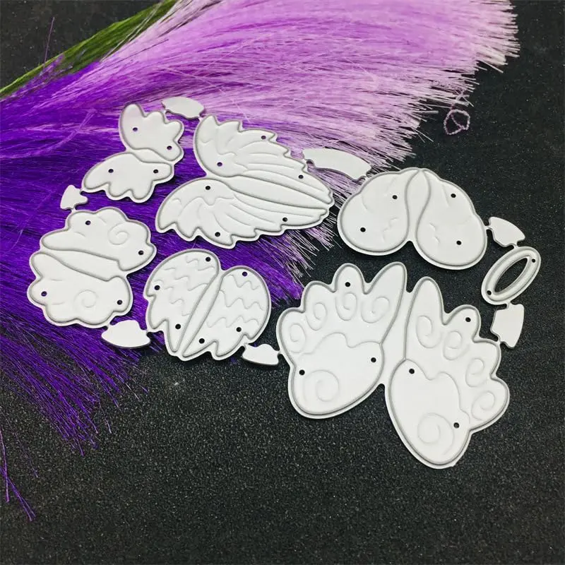 DIY Scrapbooking Artist Angel Wings Metal Cutting Dies Set | 10.3cm x 6.5cm (4.06" x 2.56") - view 4