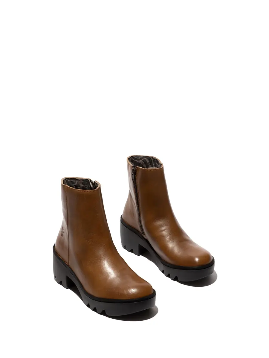 FLY London Women's Toor513flyFashion Boot, camel, size 7/7.5 | Retro ankle-high leather boot for casual wear - view 2