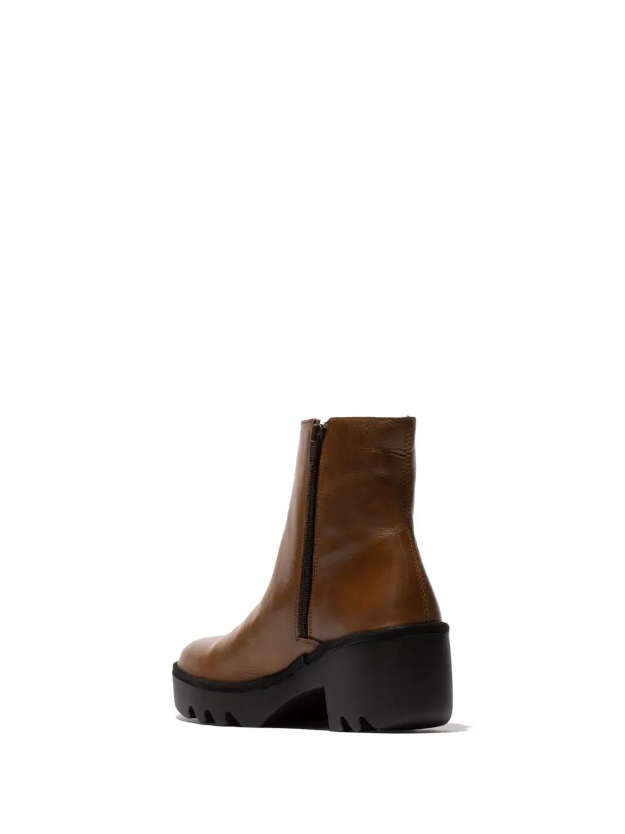 FLY London Women's Toor513flyFashion Boot, camel, size 7/7.5 | Retro ankle-high leather boot for casual wear - view 3