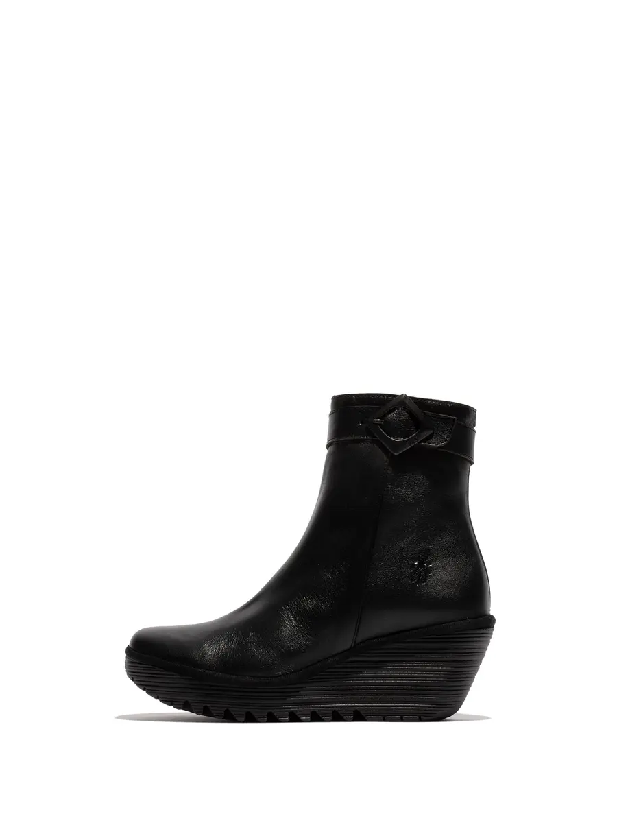 FLY London Women's Yuji596fly Chelsea Boot, black, US 9/9.5 | Stylish Casual Ankle Boot - main product image