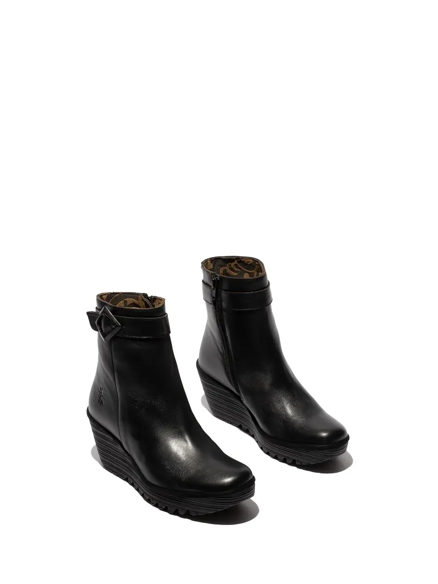 FLY London Women's Yuji596fly Chelsea Boot, black, US 9/9.5 | Stylish Casual Ankle Boot - view 2