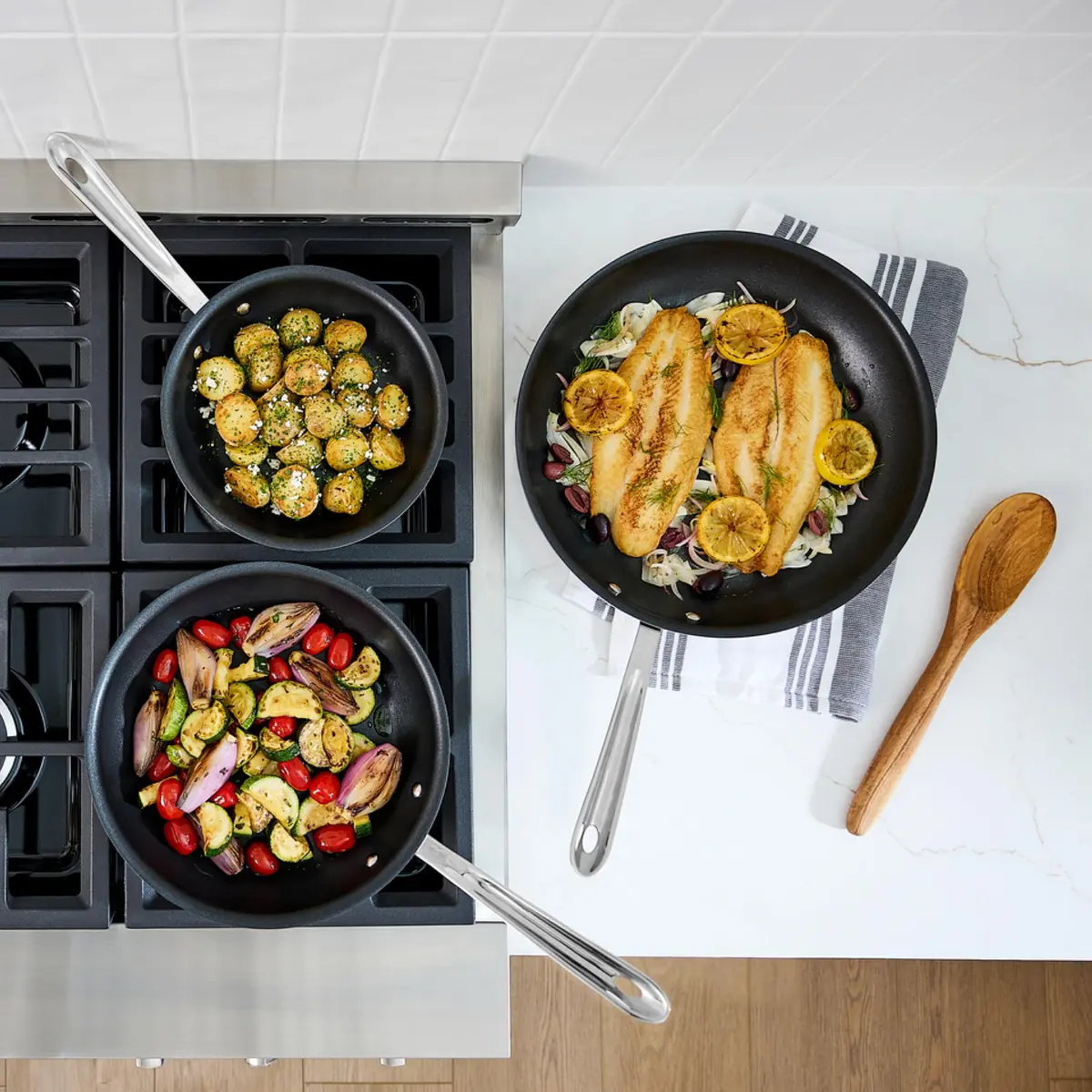 All-Clad D5® Pro Nonstick Stainless Steel 10" Frying Pan | Made in USA, Oven Safe to 500°F - view 8