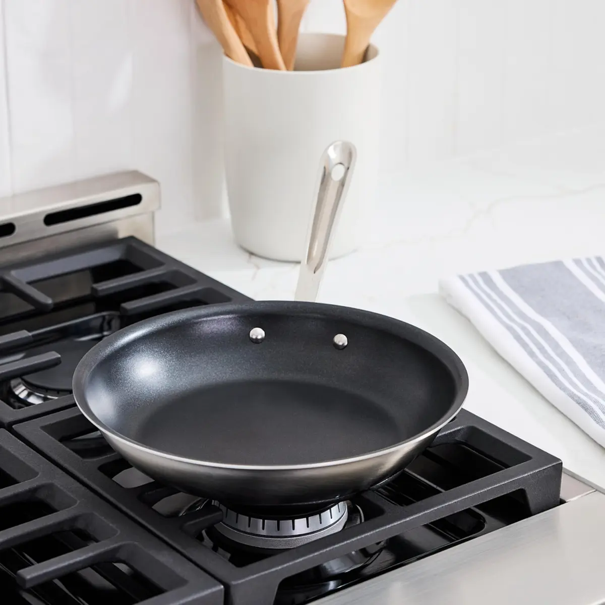 All-Clad D5® Pro Nonstick Stainless Steel 10" Frying Pan | Made in USA, Oven Safe to 500°F - view 3