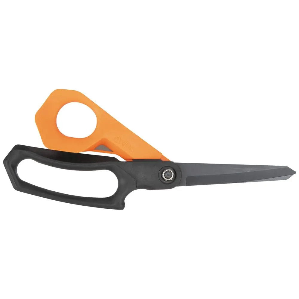 Klein Tools T2110 Titanium-Coated Professional Shears, 10-Inch | Heavy-Duty Cutting for Sheet Metal, Leather, and Flooring - view 3