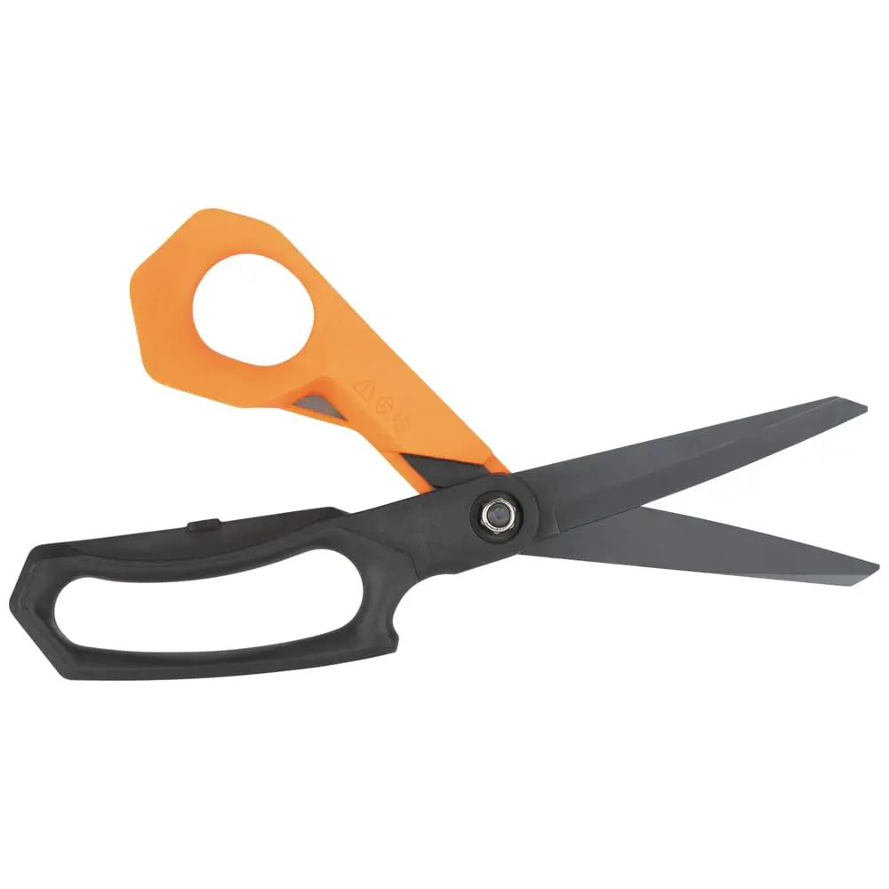 Klein Tools T2110 Titanium-Coated Professional Shears, 10-Inch | Heavy-Duty Cutting for Sheet Metal, Leather, and Flooring - view 4