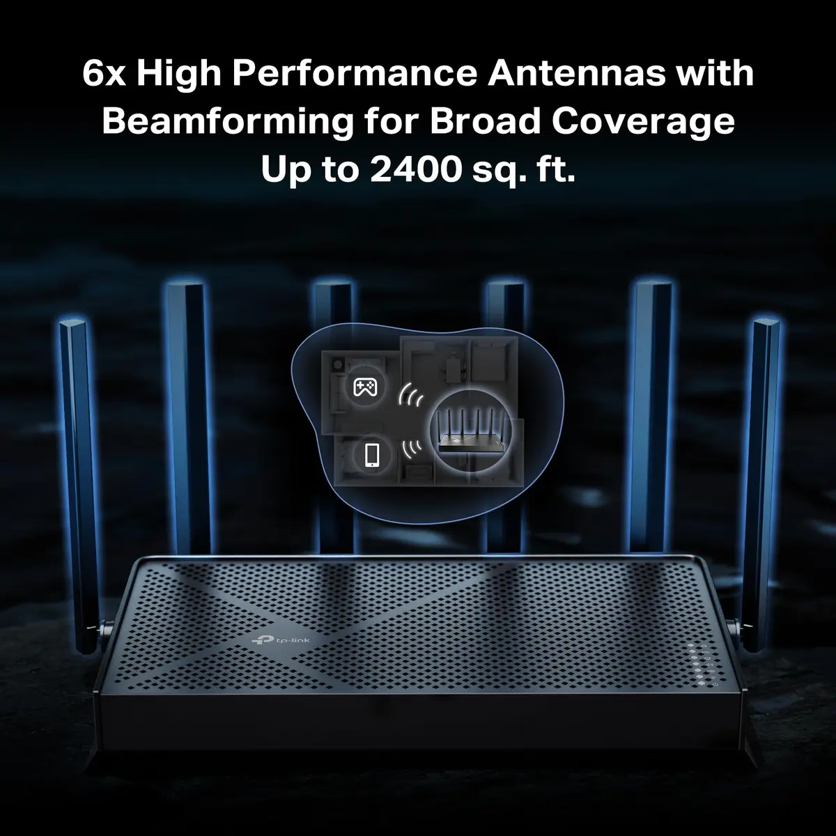 TP-Link Archer BE400 Wi-Fi 7 Router Dual-Band | Future-Proof Home Network with WPA3 Security - view 6