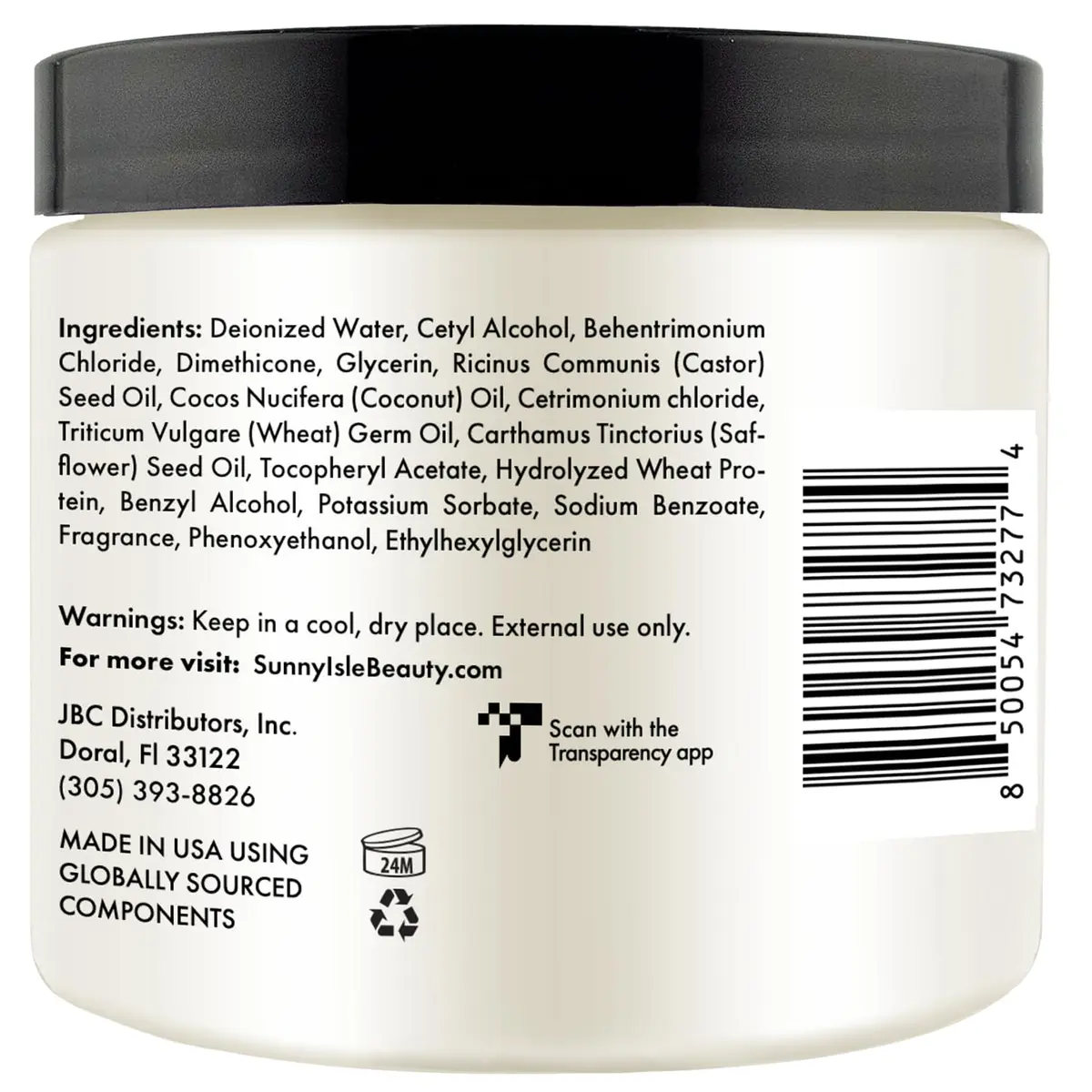 Sunny Isle Lavender Mint Hair & Strong Roots Intensive Repair Masque 16oz | Deep Nourishing Treatment for Damaged Hair - view 7
