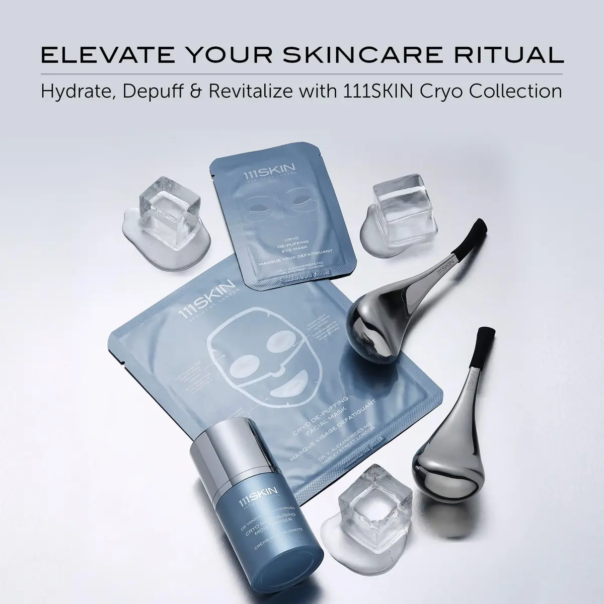 111SKIN Cryo Revitalising Moisturiser, Hydrating Gel Face Cream, 1.69 fl oz | Cooling, Hydrating & Firming - view 7
