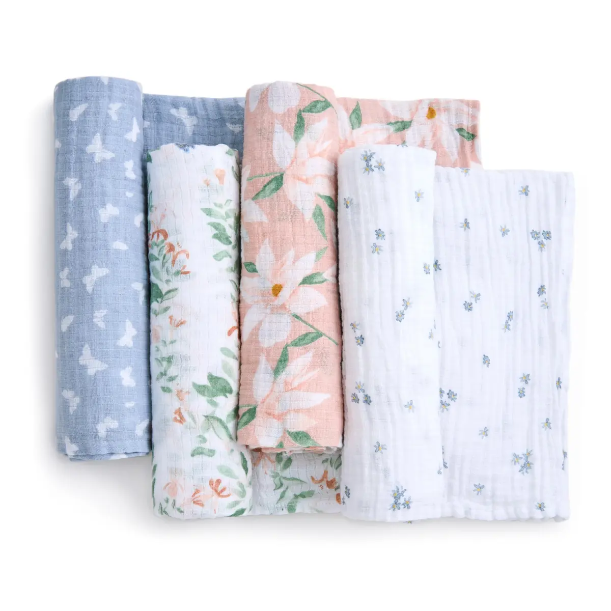 aden + anais Essentials Cotton Muslin Swaddle, 44x44 Inches | Breathable Baby Blanket for Newborns & Infants - view 3