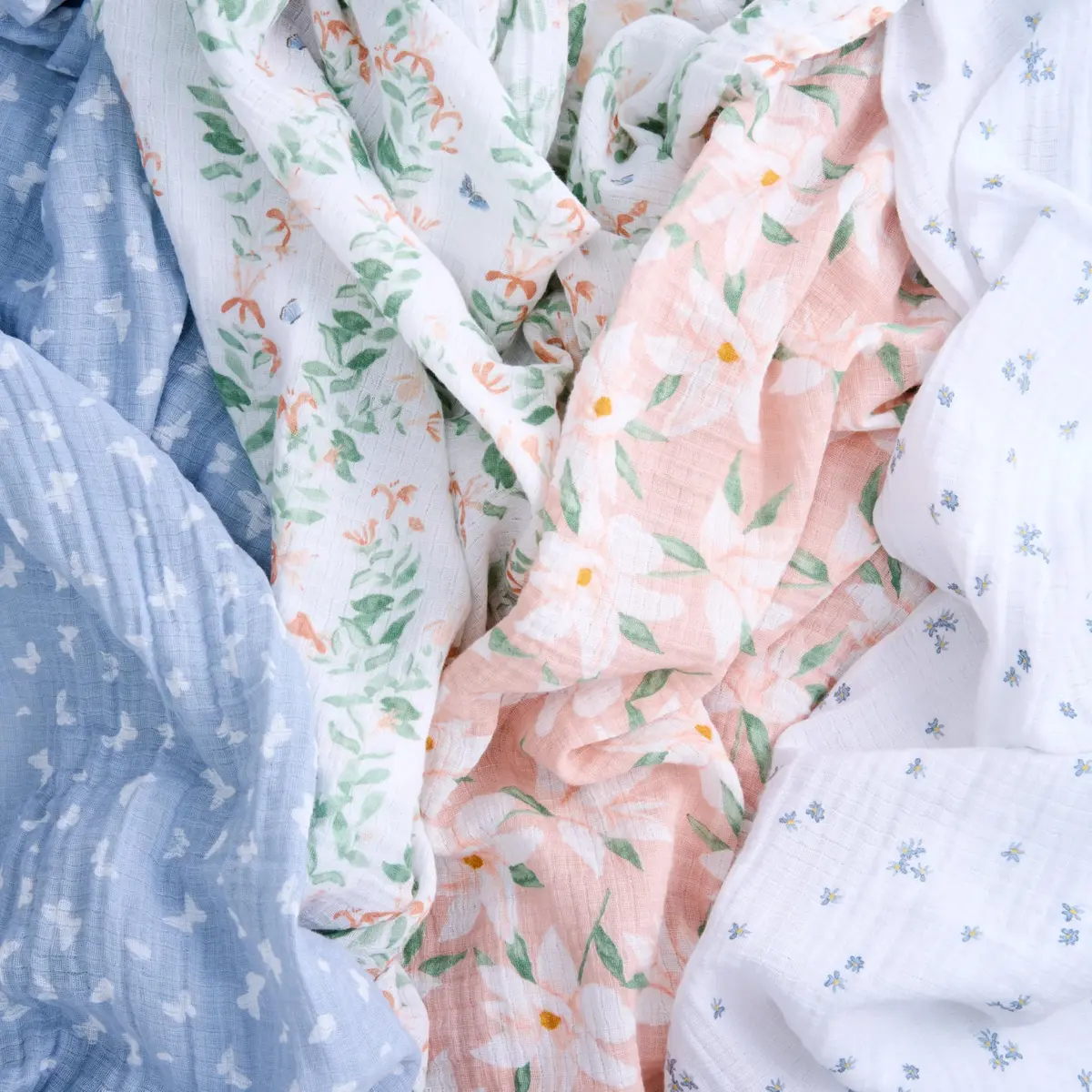aden + anais Essentials Cotton Muslin Swaddle, 44x44 Inches | Breathable Baby Blanket for Newborns & Infants - view 4