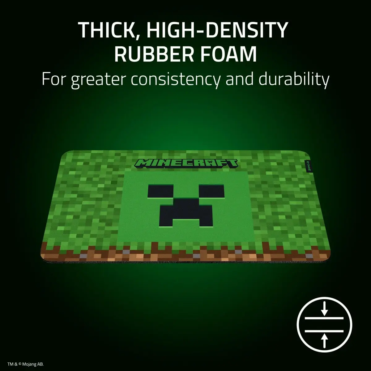 Razer Gigantus V2 Minecraft Edition Gaming Mouse Pad Medium | Textured Micro-Weave Cloth Surface - view 5