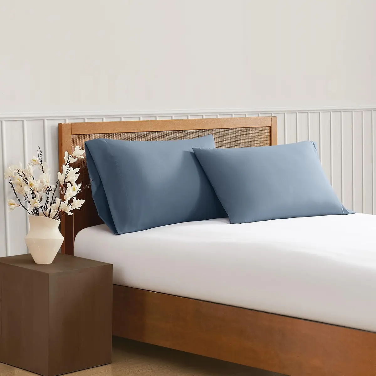 TRULY SOFT Green Pillowcase Pair | Solid Color, 15-inch Deep Elastic Fit, OEKO-TEX Certified - main product image