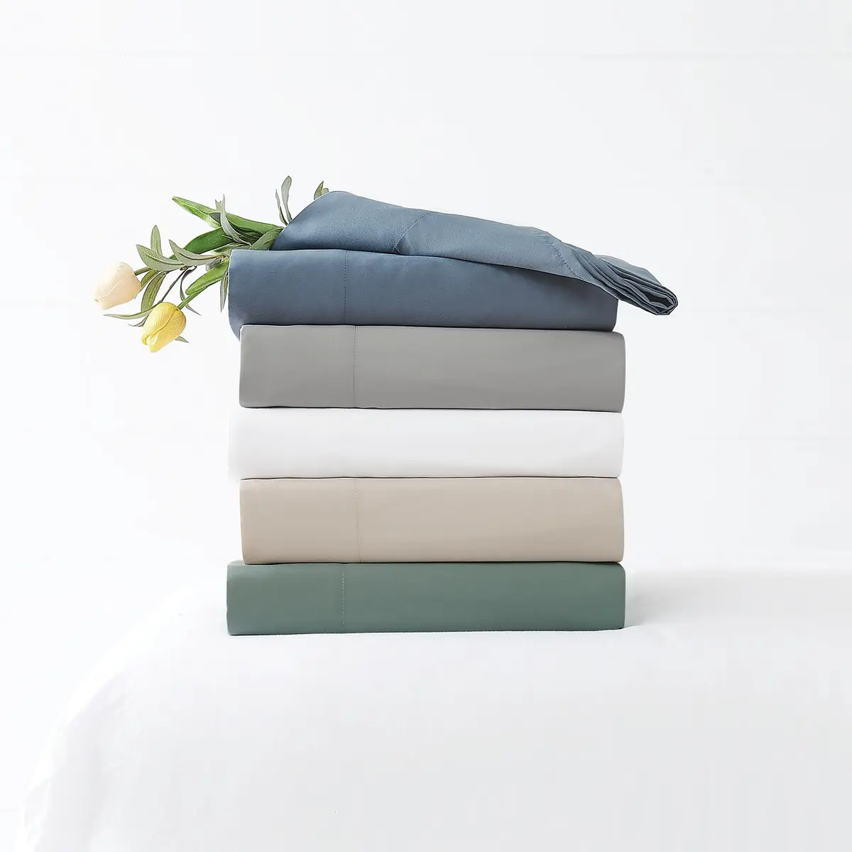 TRULY SOFT Green Pillowcase Pair | Solid Color, 15-inch Deep Elastic Fit, OEKO-TEX Certified - view 7
