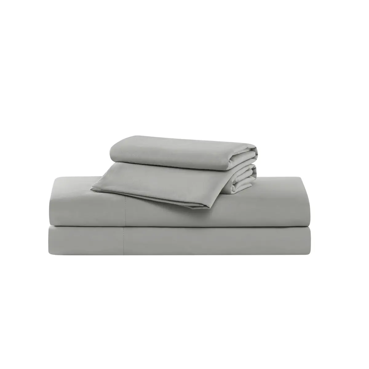 TRULY SOFT Green Solid Grey Twin XL Sheet Set | 100% Recycled Polyester, OEKO-TEX Certified - view 2