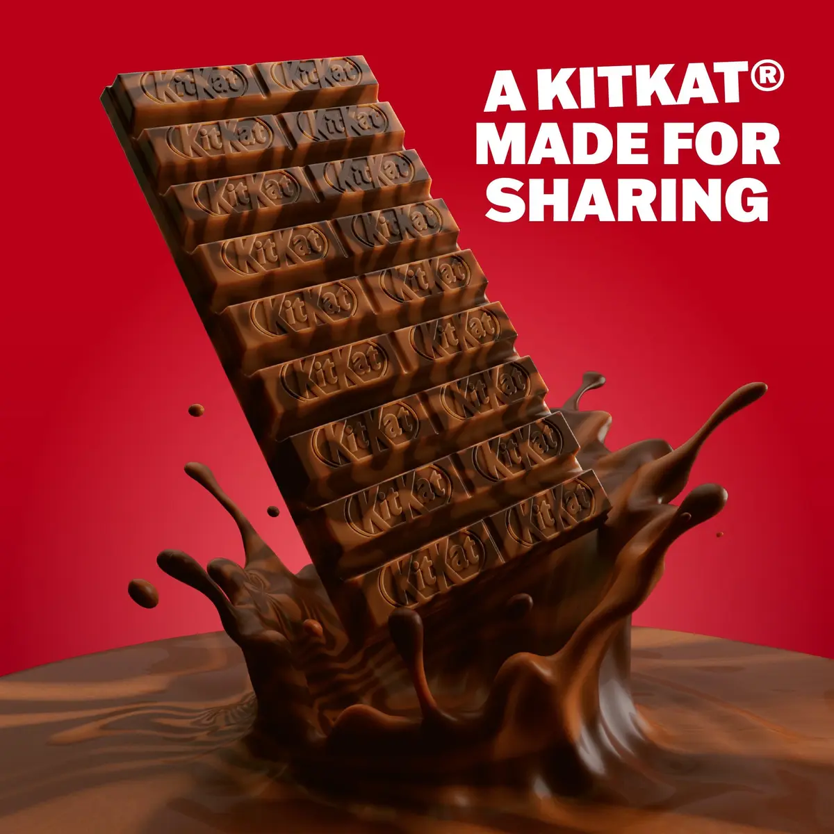 Kit Kat Hazelnut Sharing Block 99g | Crispy wafer, hazelnut filling, chocolate swirl | Supports cocoa farmers & environment - view 5