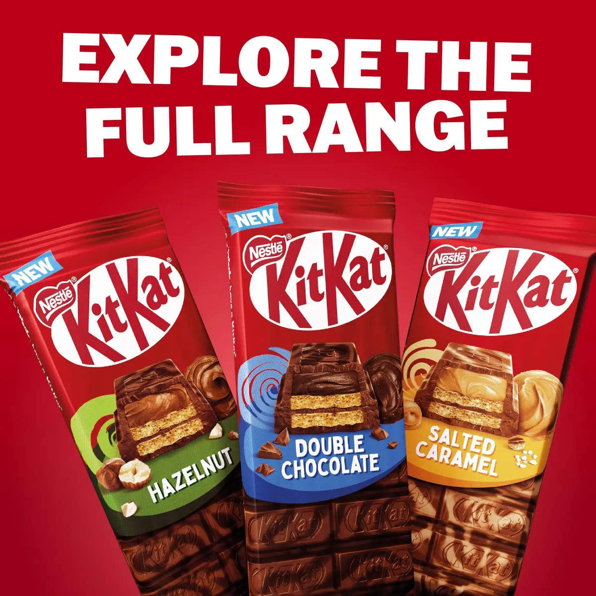 Kit Kat Hazelnut Sharing Block 99g | Crispy wafer, hazelnut filling, chocolate swirl | Supports cocoa farmers & environment - view 6