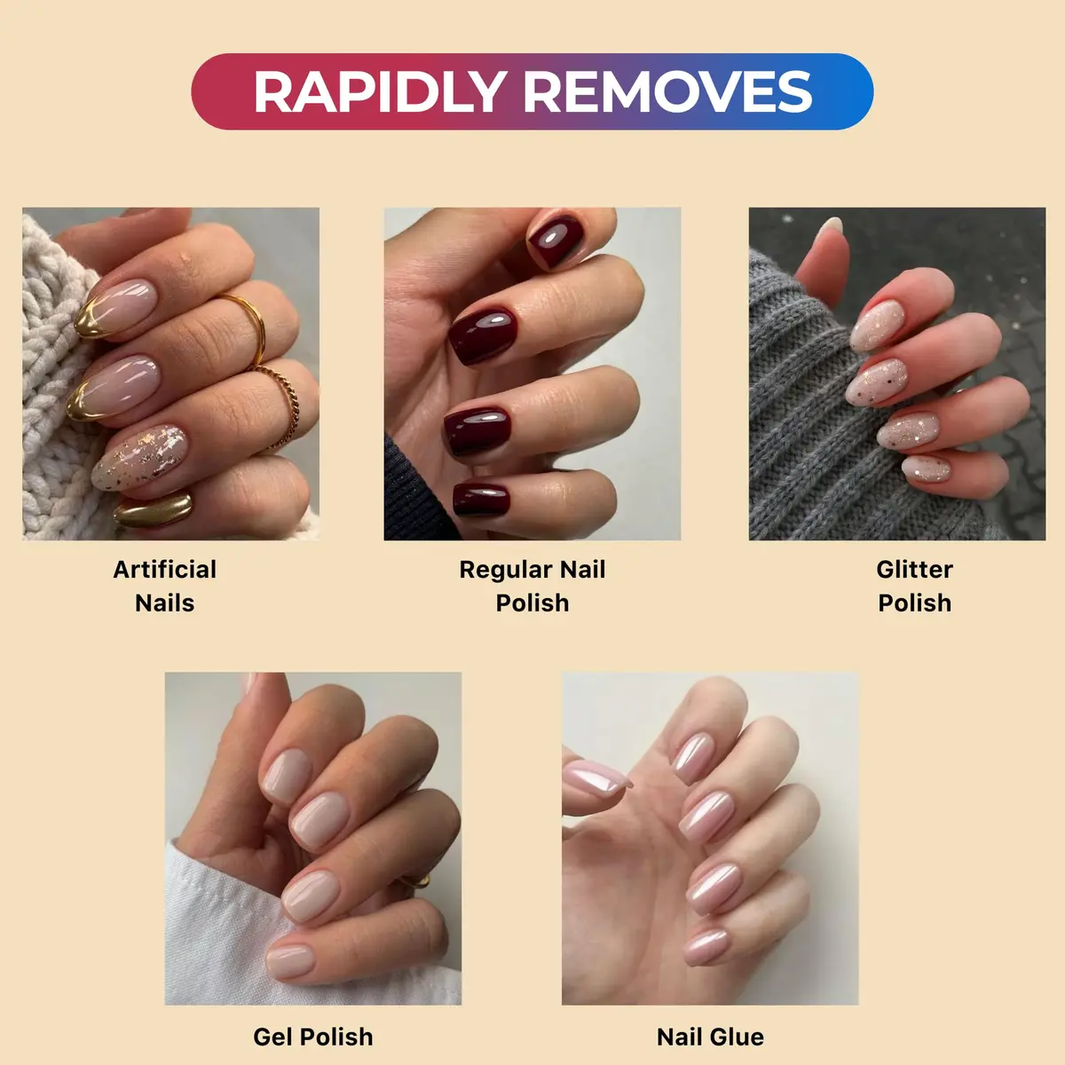C CARE 16 Fl oz Acetone Nail Polish Remover | Rapid Gel & Glitter Removal, Professional Quality - view 2