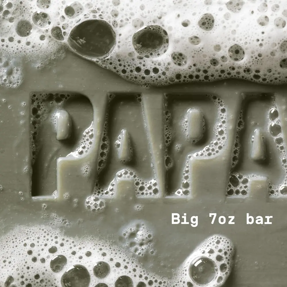 PAPATUI Enriching Bar Soap Sandalwood Suede 7oz | Nourishing & Masculine Scent - view 3