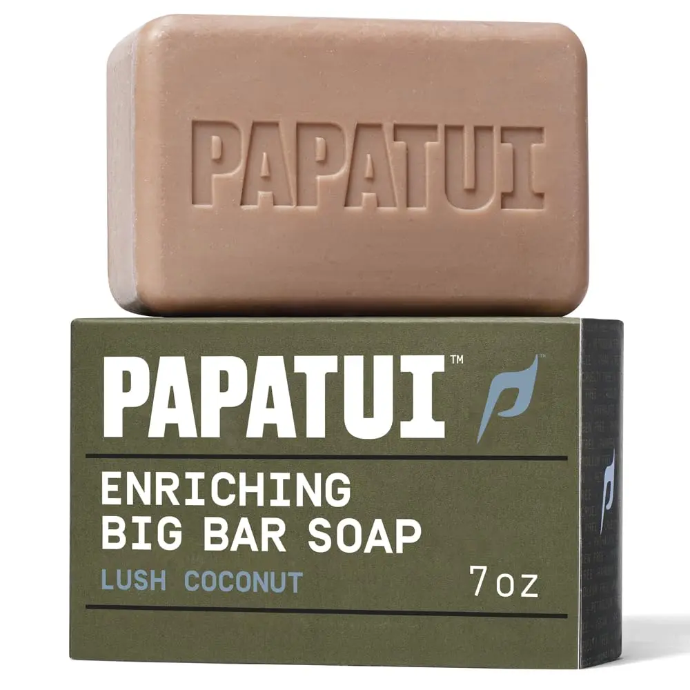 PAPATUI by Dwayne Johnson Enriching Bar Soap Lush Coconut 7oz | Moisturizing, Tropical Scent, Made with Mango & Avocado Oil - main product image