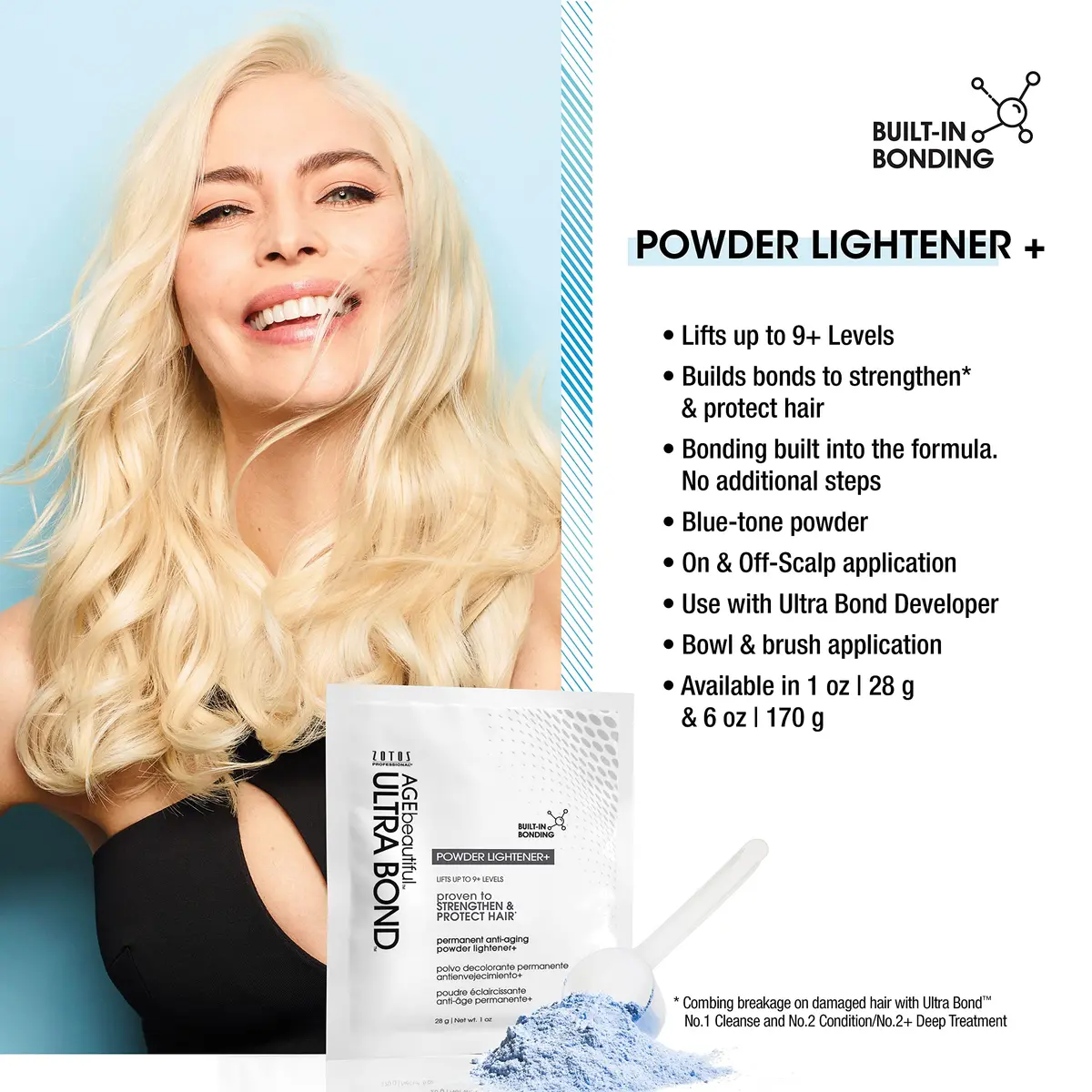 AGE beautiful Permanent Powder Hair Lightener 6 Oz | Strengthens & Protects | Lifts up to 9+ Levels - view 3