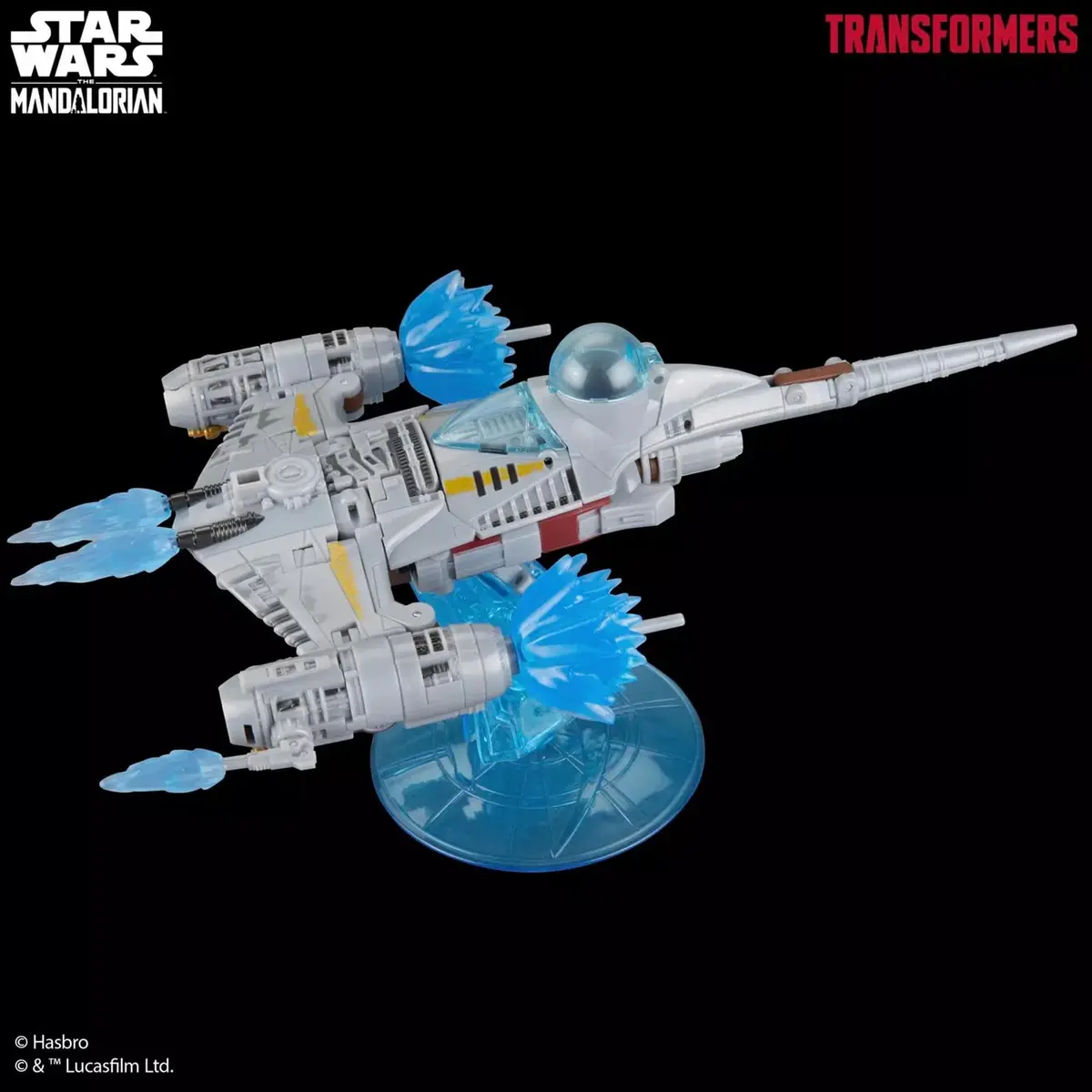Transformers x Star Wars The Mandalorian N-1 Starfighter Action Figure 18cm (7.5-Inch) | Converts in 37 Steps - view 8