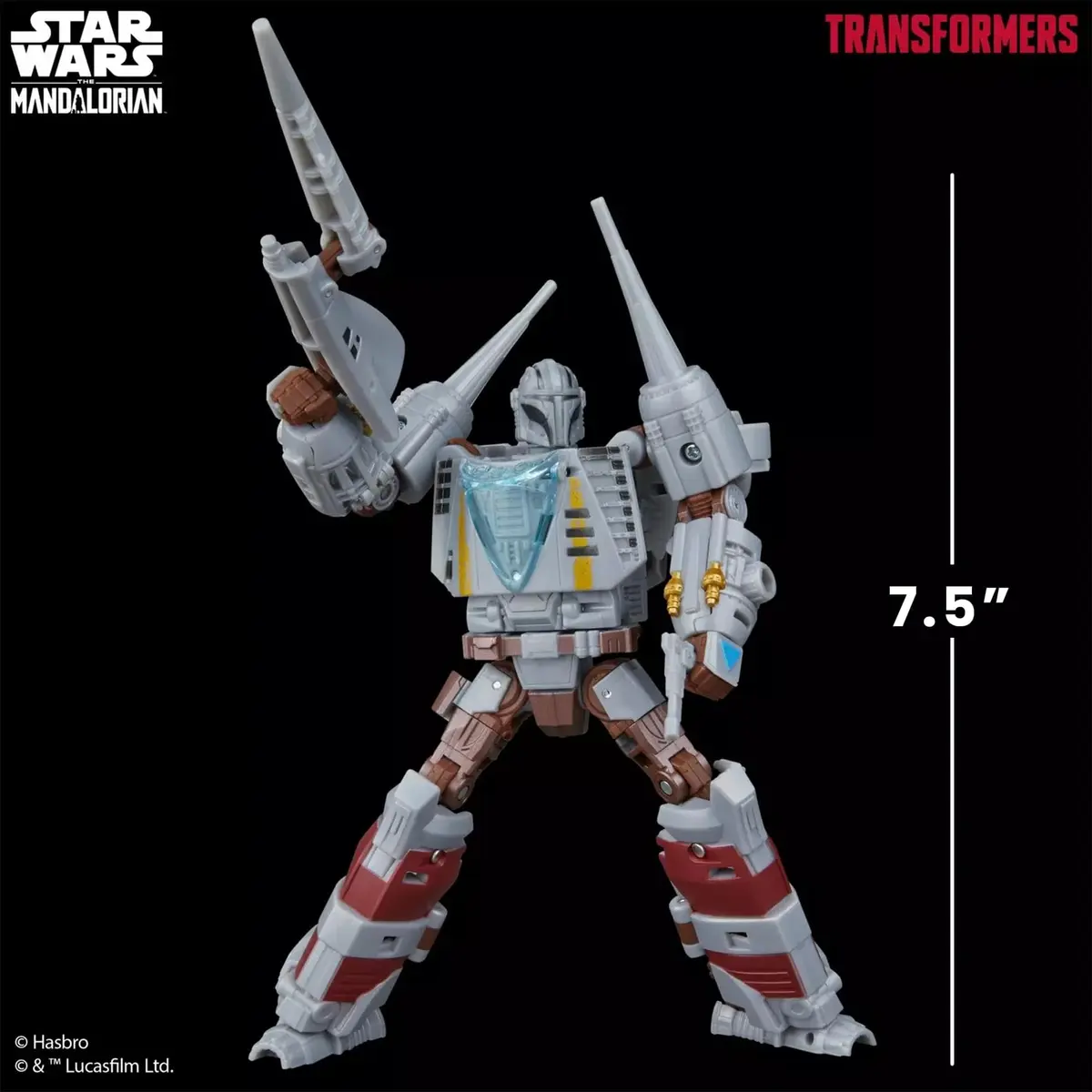 Transformers x Star Wars The Mandalorian N-1 Starfighter Action Figure 18cm (7.5-Inch) | Converts in 37 Steps - view 2